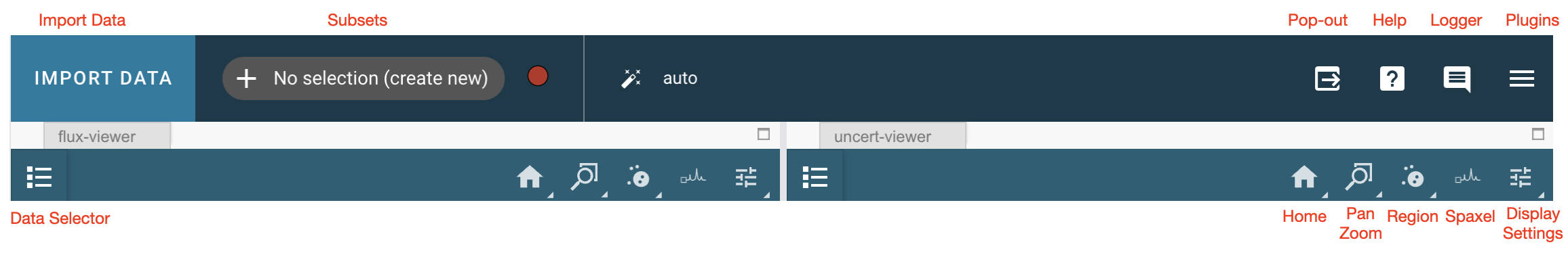 Cubeviz Toolbar